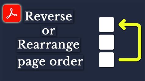 adobe acrobat reverse page order.